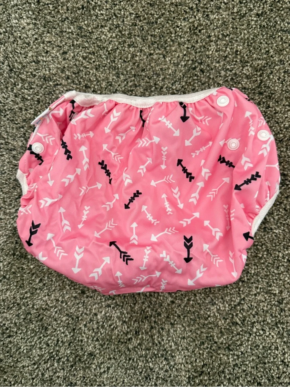 Kids Reusable Swim Diapers - Pink, White & Multicolor (3 Pack)
